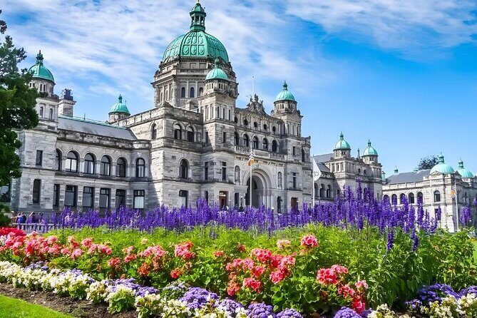 Best of Victoria and Butchart Gardens Day Tour from Vancouver - Victoria Inner Harbour: Mile O, Ogden Point, Empress, and Chinatown