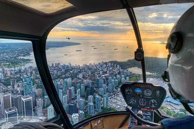 Pre/Post Cruise Helicopter Vancouver City Tour with Hotel Pickup - Price and What You Get for $312.25 (Plus GST)