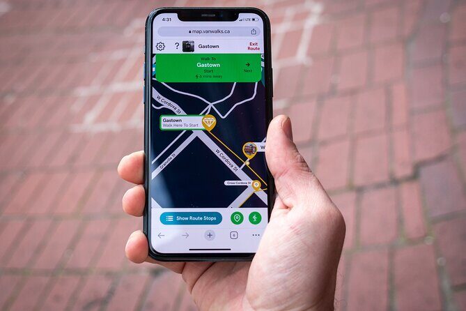 Self-Guided Smartphone Walking Tour of Gastown - Blood Alley, Maple Tree Square, and the stories that explain the street names