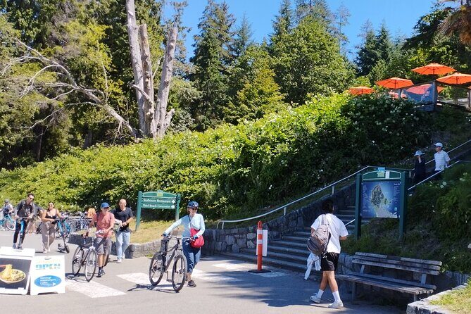 Stanley Park Bike Adventure with Lux Car Pick Up Affordable Easy - Lions Gate Bridge and Brockton Point: Big Views Without the Big Effort