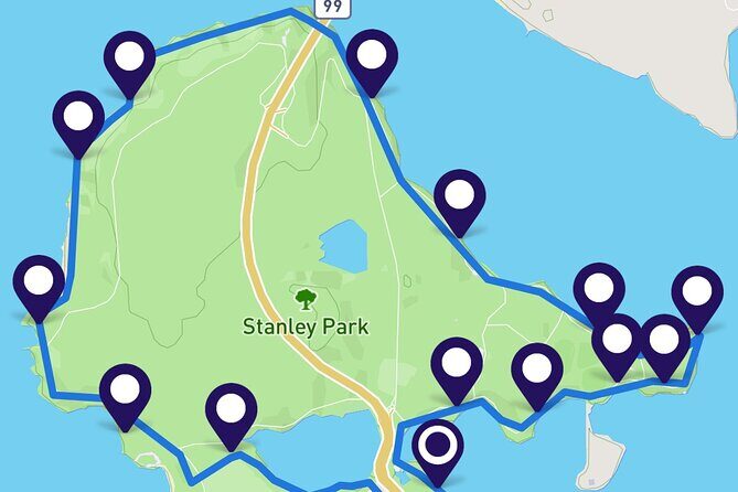 Stanley Park Seawall E-scooter Rental with Self Guided map - The Main Event: The 9.8 km Stanley Park Seawall Loop With Audiome Landmarks