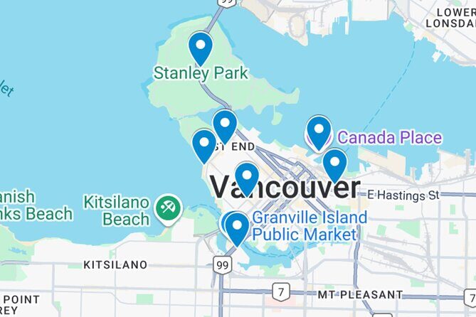 Vancouver City Tour to Experience Sea Sky and Land- private tour - Granville Island Public Market: Time for a Real Snack or Browse