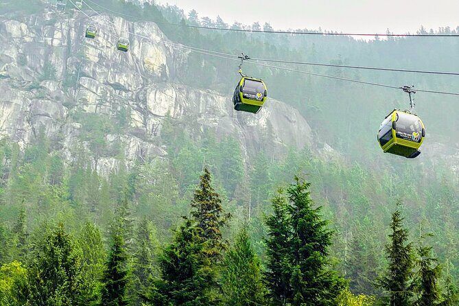 Vancouver family tour Squamish with Porteau Cove and Britannia Mine Private - Sea to Sky Gondola: the view that does the heavy lifting