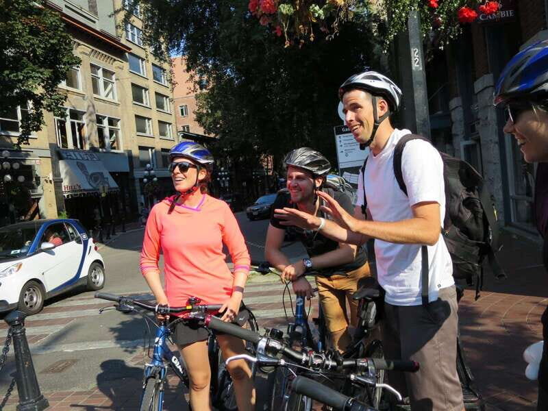 Vancouver: Gastown, Chinatown & Granville Island Bike Tour - Gastown’s Steamclock and Woodwards Tower: old tech meets new skyline