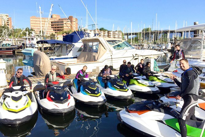 Vancouver Jetski Tour with Dinner on Bowen Island - Stop 3: Vancouver Water Adventures regroup time