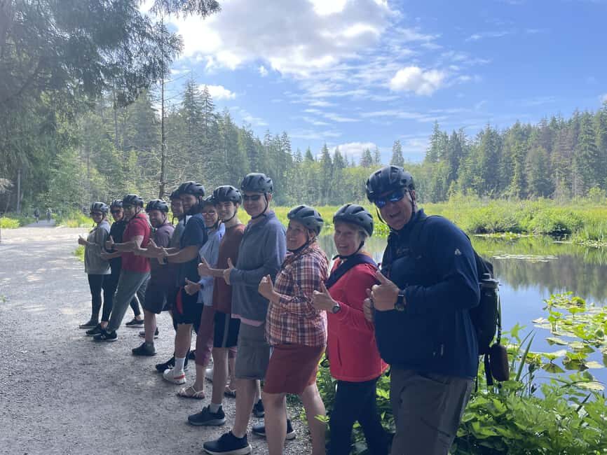 Vancouver: Stanley Park Bike Tour | E-Bike Upgrade Avail. - Small group riding and guide energy (Erica, Cameron, Fernando)