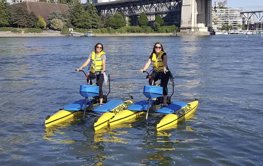 Vancouver: Water Bike Rental in False Creek - Choosing your speed: 8 km/h cruise or 15 km/h when you feel it