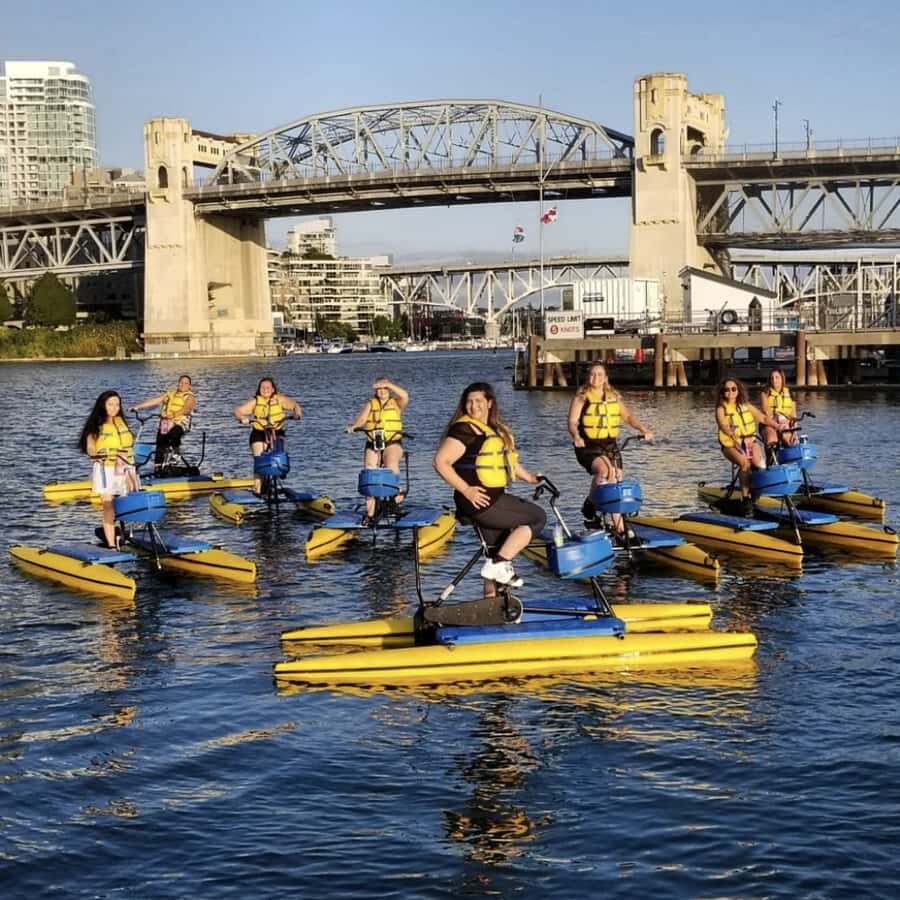 Vancouver: Water Bike Rental in False Creek - Gear that actually matters on the water (life jacket, phone lanyard, storage)